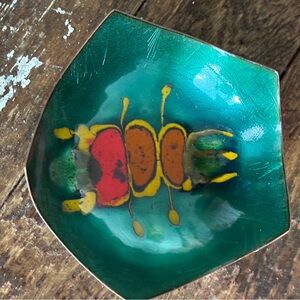 Plat émaillé / Enamel Dish – Laurana (Italie / Italy, ca. 1960s–1970s)